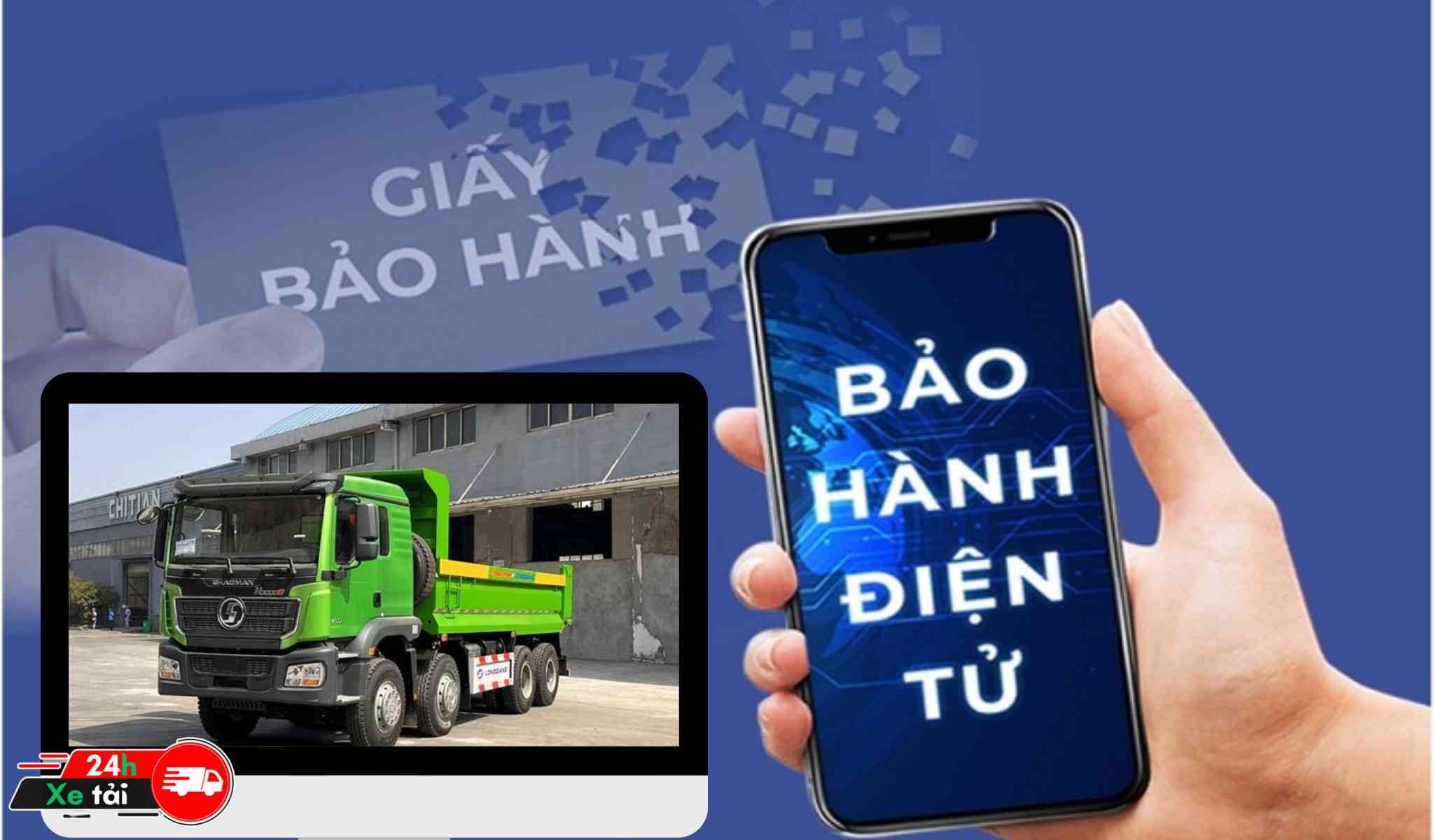 Bảo hành điện tử xe ben shacman 400 HP