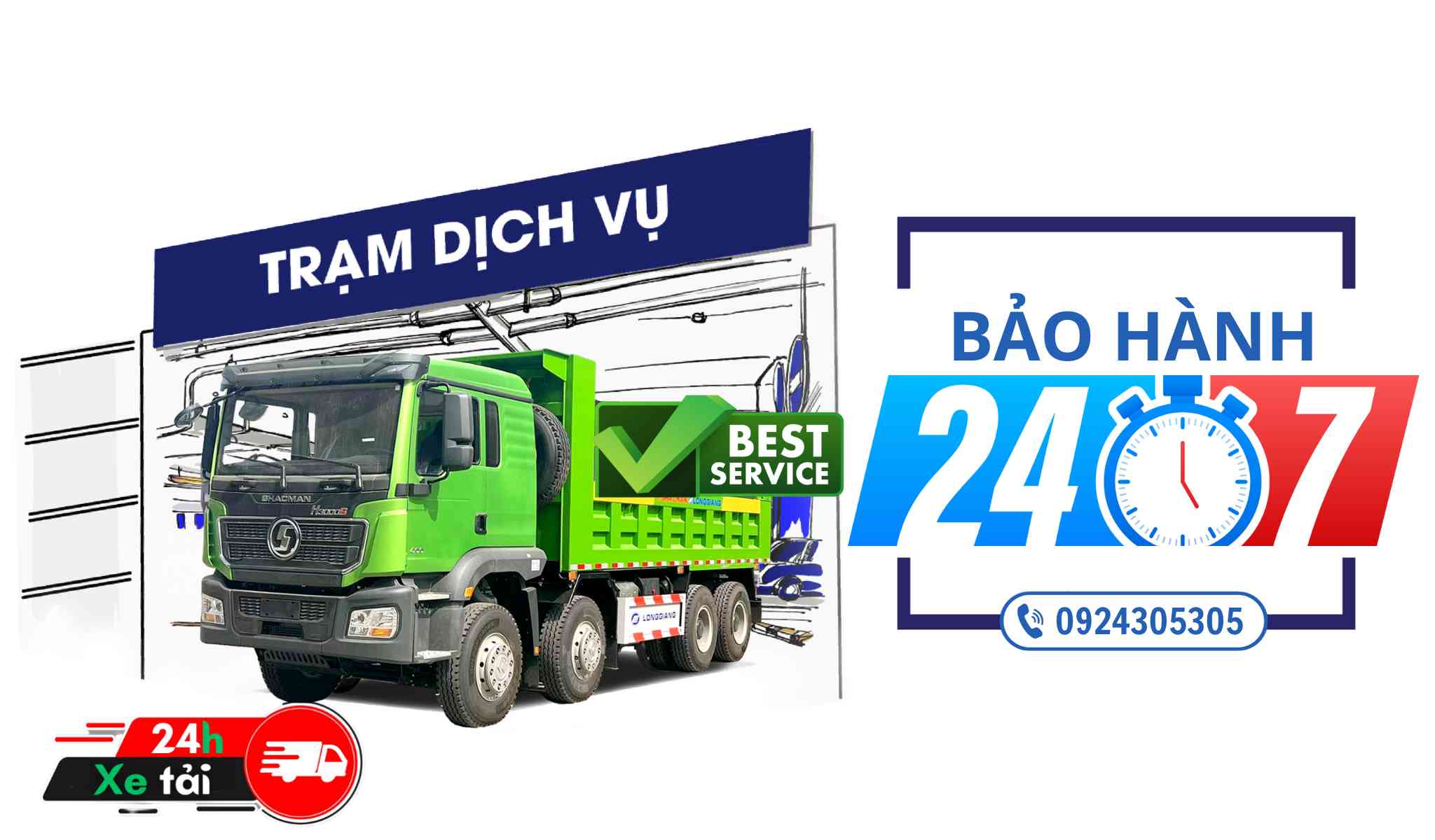 Bảo hành xe Shacman 24/7
