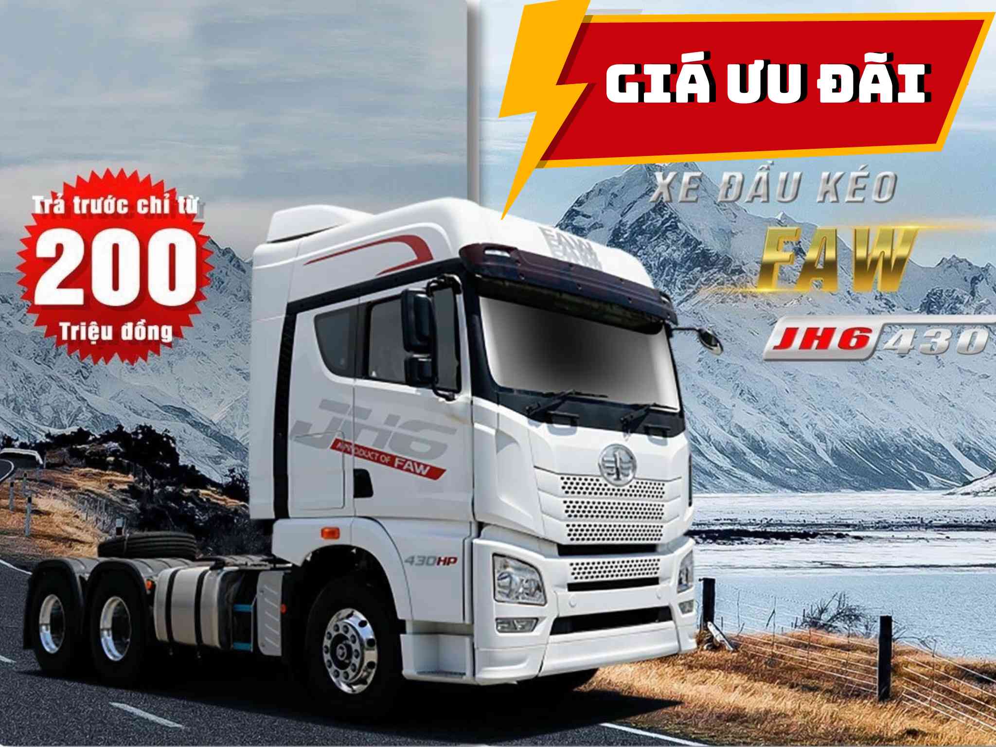 Giá xe đầu kéo Faw 430 HP