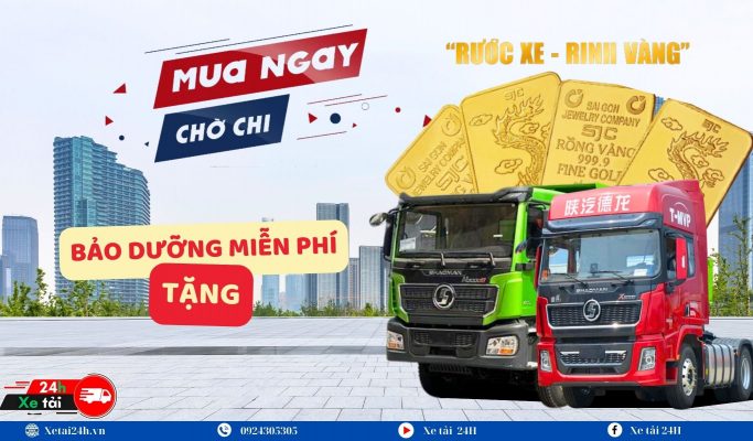 Khuyến mãi khi mua các dòng xe Shacman
