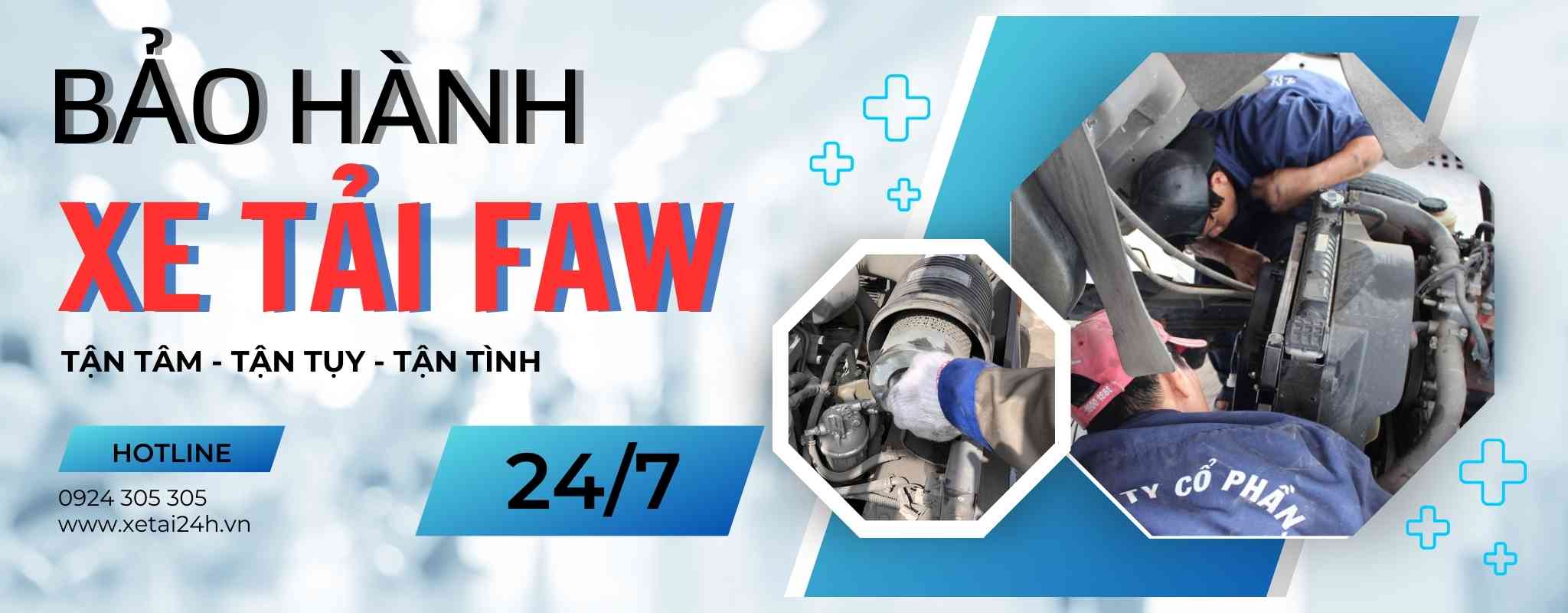 Bảo hành xe tải faw